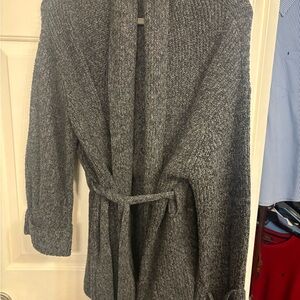 Barely worn grey tie cardigan